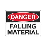 Danger Falling Material Sign